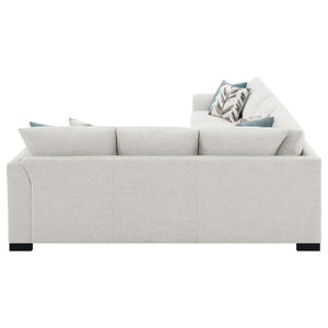 English Elm Radison Greige Fabric Sleeper Sectional with Hidden Pull-out Bed for Living Rooms B062S01405