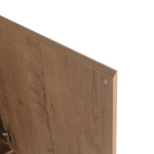 English Elm 30'' Freestanding vanity with white ceramic sink, soft-close doors, water-resistant melamine finish, modern handle design Imitative Oak W999P310754