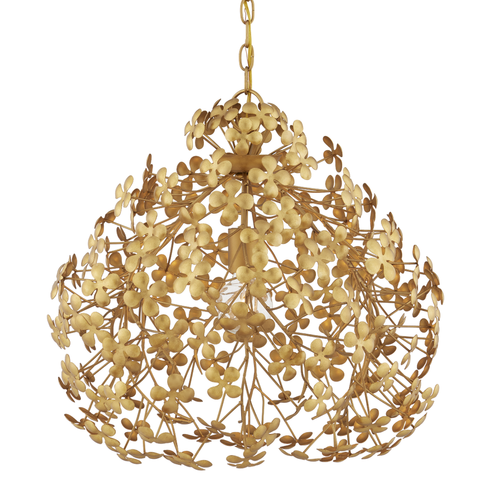 Cloverfield Gold Pendant - Elegant Shamrock-Inspired Ceiling Light Fixture for Glamorous Spaces
