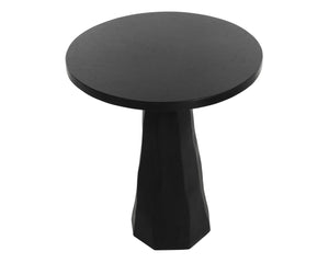 Sunpan KLIFF Bar Table - Modern Matte Black Concrete Design for Indoor & Outdoor Dining Spaces, 40" Tall 112372