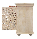 Moti Flos 2-Door Cabinet in Distressed White Finish 43009018