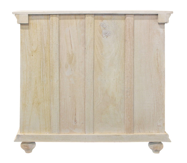 Moti Flos 2-Door Cabinet in Distressed White Finish 43009018