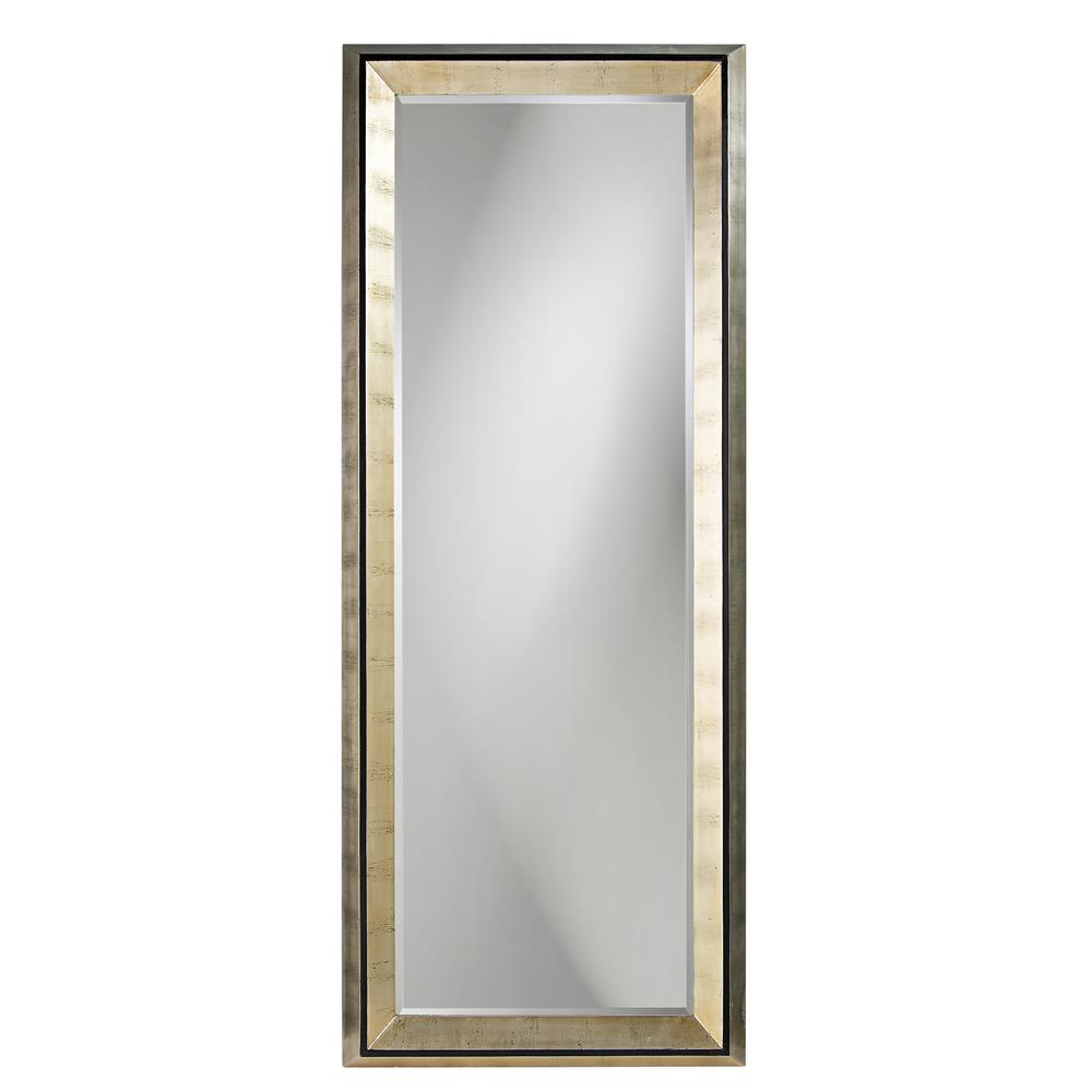 Howard Elliott Detroit Mirror - Oversized Art Deco Style With Beveled Edge, Perfect For Entryways Or Bedrooms Silver Wood 43012-howard-elliott