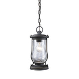 Farmstead 6'' Wide 1-Light Outdoor Pendant - Matte Black 43017/1 Elk Lighting