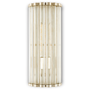 Warwick Wall Sconce - Timeless Crystal and Wrought Iron Design in Contemporary Silver Leaf Finish