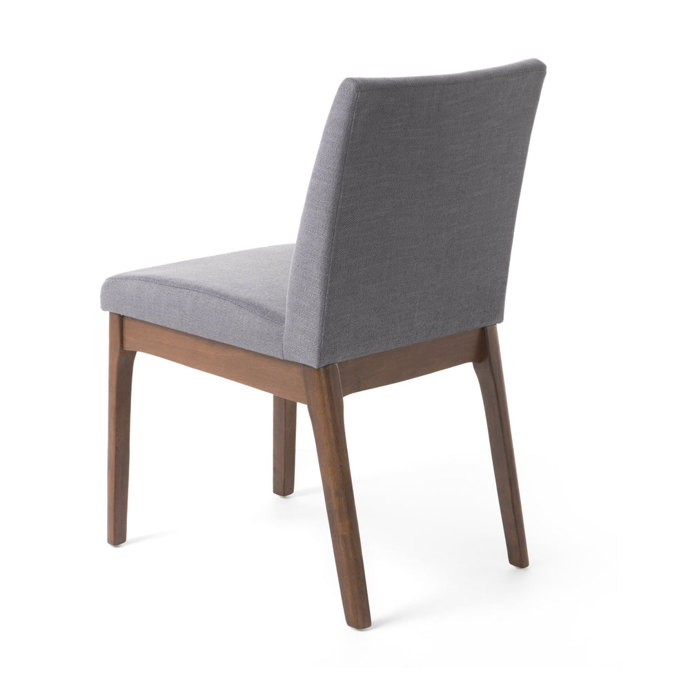 English Elm Christopher Knight Home® - DINING Chair with Upholstered Fabric Seat and Sleek Wood Legs — Compact Modern Comfort & Style DARK GREY 58924.00DGY