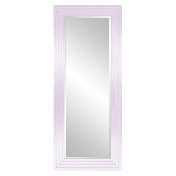 Howard Elliott Delano Contemporary Mirror - Beveled Elegance With Stepped Wood Frame For Stylish Home Decor Purple Wood 43057li-howard-elliott
