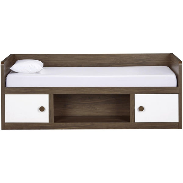 English Elm Sierra Ridge Twin Daybed with Drawer Storage Walnut Finish Farmhouse Two-tone Design B2733S00005