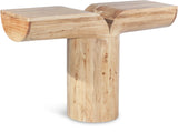 Tee Oak Console Table 430Oak-T Meridian Furniture