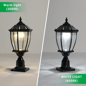 English Elm 20"(H) Black Solar Powered Led Outdoor Lantern - Elegant Vintage Garden Light For Pathways & Patios W2312P374772