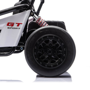 English Elm 24v Dual Motor Kids Go Kart with Drift Mode Roll Cage and Rear Suspension Ages 6 to 12 W1578P454061