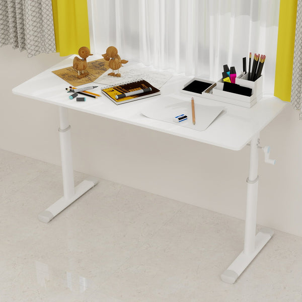 English Elm Adjustable Study Desk For Home & Office – Ergonomic Height-Adjustable Design, Compact & Stylish Workspace W1935P338371
