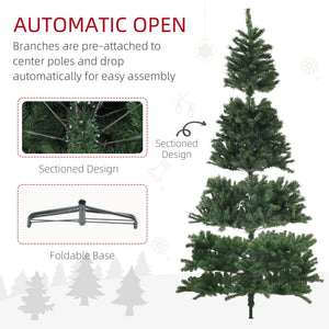 English Elm Homcom 9Ft Artificial Christmas Tree With 2132 Branch Tips, Easy Setup & Sturdy Steel Base For Holiday Decor W2225P229281