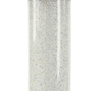 HomeRoots 49" Modern White Metal LED Column Floor Lamp with Clear Acrylic Shade for Home & Office Decor 431802