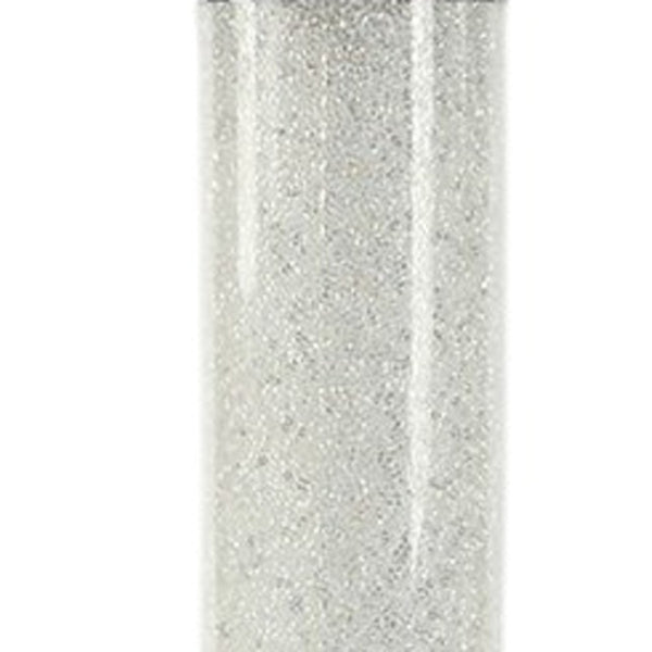 HomeRoots 49" Modern White Metal LED Column Floor Lamp with Clear Acrylic Shade for Home & Office Decor 431802