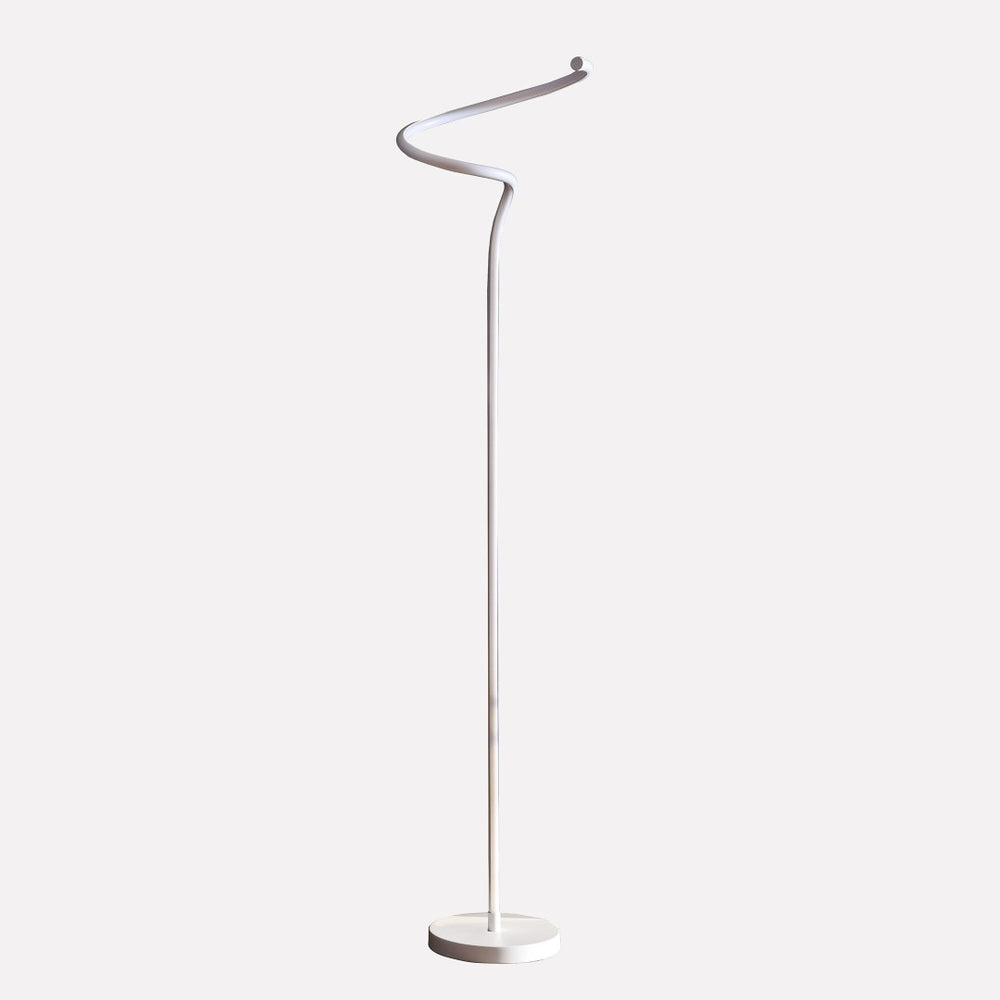 HomeRoots 51" White LED Novelty Floor Lamp - Modern Sculptural Design, Energy-Efficient Lighting for Home Decor 431841