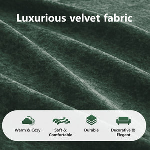 English Elm 110''boneless Velvet Sectional Sofa Modular Cloud Seating with Tufted Cushions for Living Rooms Green W714S01613