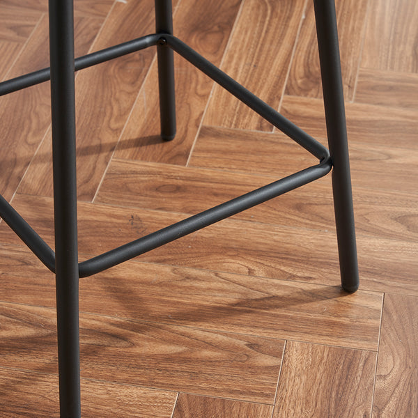 English Elm Modern Bouclé Swivel Bar Stools Set of 2 — Counter Height Fabric Seats with Metal Frame & Footrest, 360° Comfort White W1901P264272