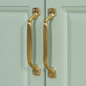 English Elm 36" Forest Green Rubberwood Bathroom Vanity with Ceramic Sink and Golden Hardware N725P356069F
