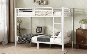 English Elm Metal Twin XL Over Twin XL Bunk Bed Sturdy Steel Frame, Space-Saving Design, Noise-Free Sleep Solution W1580P329009