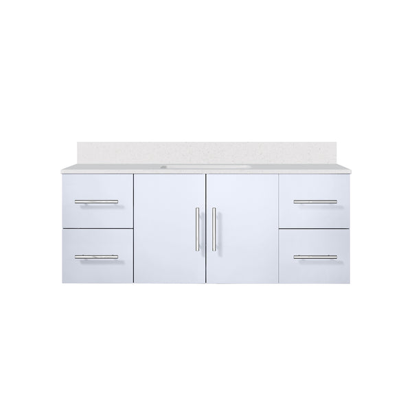 English Elm Glossy 48 in. Bath Vanity with White Quartz Top, Solid Wood Frame, Soft-Close Drawers & Ample Storage B2731P258658