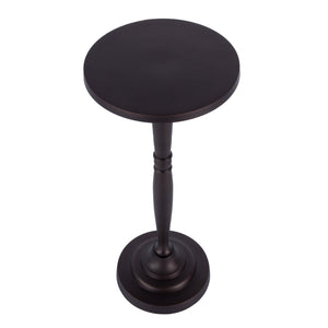 Butler Specialty Landon Outdoor Round Metal Pedestal Side Table - Elevate Your Space With Timeless Style And Durability Bronze Aluminum 4325471-butler