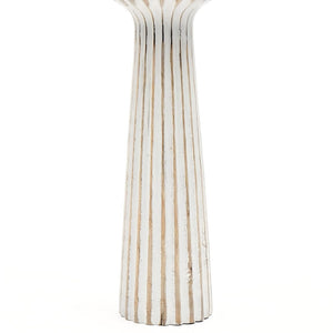 English Elm Decorative Wood Centerpiece Candle Holder - Elegant 12" Stand For Timeless Style & Warm Ambiance B346P336839