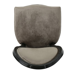 English Elm Christopher Knight Home® - Kd Dining Chair - Elegant Grey Velvet Upholstered Seat With Iconic Round Backrest & Fluted Legs 60352.00NVLT