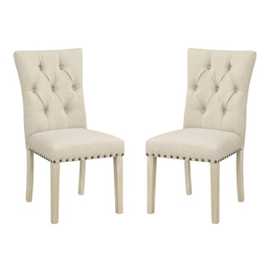 OSP Home Furnishings Preston Dining Chair  - Set of 2 Burlap