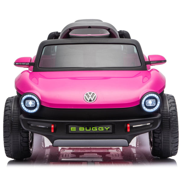 English Elm 12v Licensed Volkswagen Beetle Ride on Car with Remote Control and Suspension for Kids Pink W1578P416240