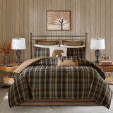 Woolrich Hadley Plaid Lodge/Cabin Oversized Cozy Spun Comforter Set WR10-079 Multi