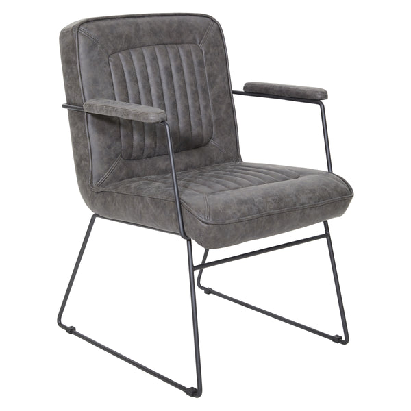 OSP Home Furnishings GT Chair Charcoal