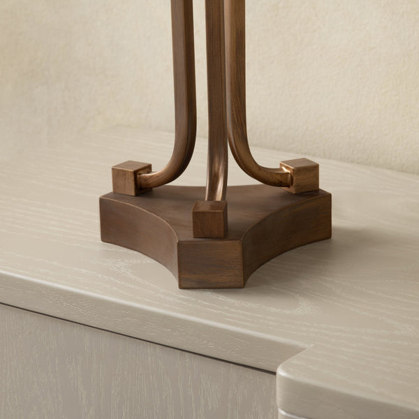 Crestview Collection 36"H Crystal & Metal Table Lamp – Elegant Gold Finish, Textured Grey Shade, 3-way Lighting & Chic Accent   Cvazbs132