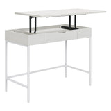 OSP Home Furnishings Contempo Sit-To-Stand Desk White Oak