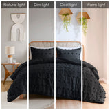 Intelligent Design Lucy Modern/Contemporary Clip Jacquard Comforter Set ID10-2371 Black