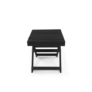 English Elm Seaview Recycled Hdpe Outdoor Folding Side Table Uv Resistant Patio Deck Use Black B2745P409721