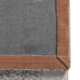 English Elm Quarry 5X6.5' Abstract Area Rug, Gray & Orange Polypropylene