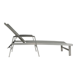 English Elm Christopher Knight Home® - Oxton Outdoor Chaise Lounge - Stylish Grey Mesh Seating For Ultimate Comfort & Relaxation By Poolside N775P210067G