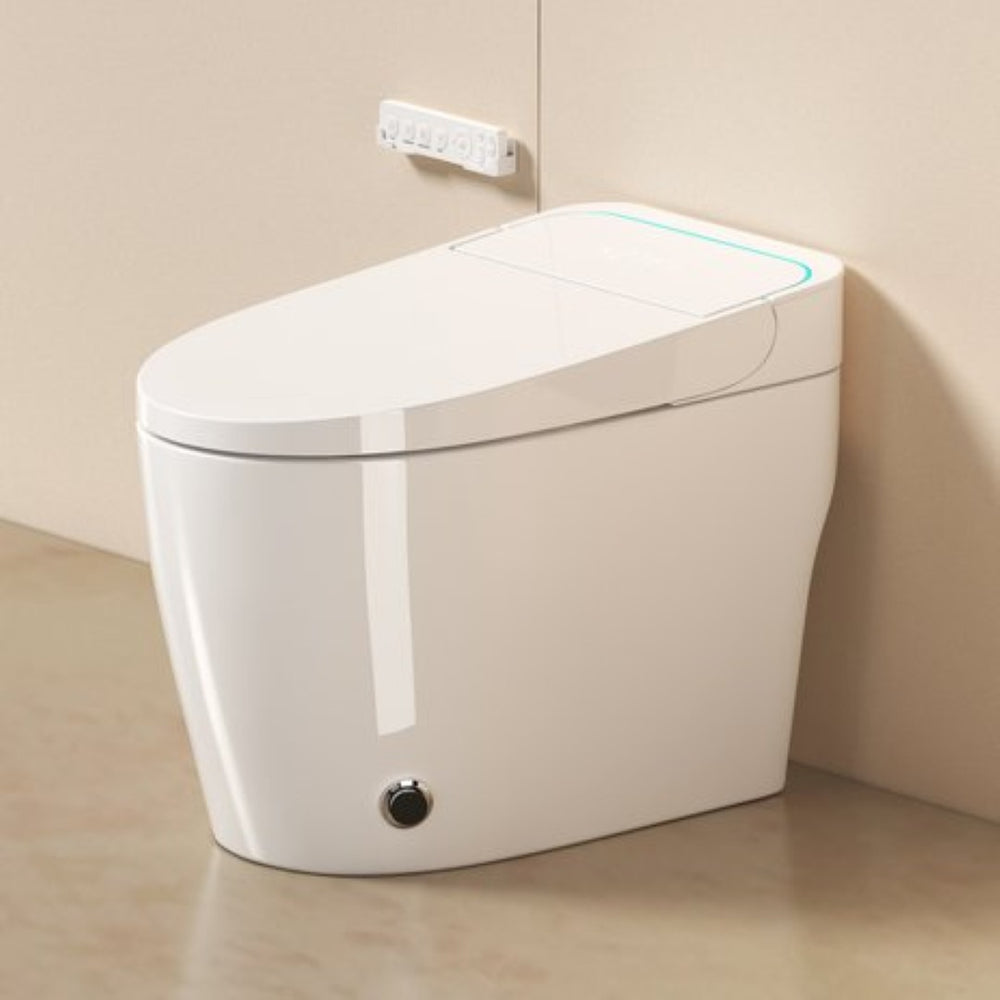 English Elm Unique Smart One Piece Toilet Bidet Combo with Auto Lid Warm Air Dryer Heated Seat W3133P476384