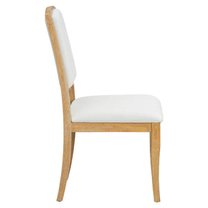 English Elm TOPMAX Solid Wood Extendable Round Dining Set for Small Spaces with 16" Removable Leaf and Cushioned Chairs Natural+Beige SP000091AAN