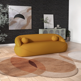 English Elm Ashcroft Furniture - Andrew Mustard Yellow Boucle Sofa