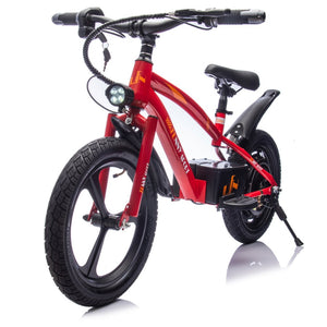 English Elm 24v Kids Electric Dirt Bike 300w Motor 16in Pneumatic Tires Adjustable Seat Ages 5 to 12 Red W1578P335446