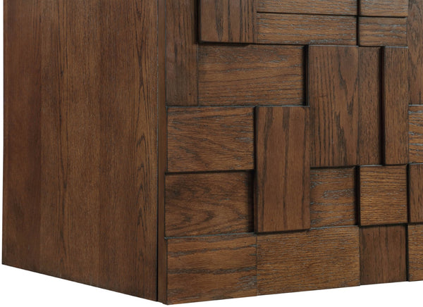 Meridian Furniture Leonardo Wall Mounted Solid Wood Bathroom Vanity with Geometric Doors and Engineered Stone Top Brown 30 inches 435Brown-30