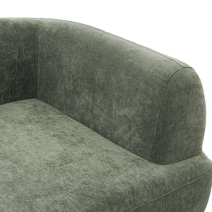 English Elm 115" L-shaped Sectional Three Piece Deep Seat Chaise Sofa for Modern Living Rooms Green N767P385430F