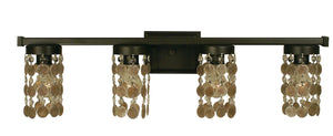Framburg 4-light Stunning Naomi Sconce With Crystal And Mica Accents – Elegant Usa-made Lighting Fixture Mahogany Bronze Metal 4364 Mb