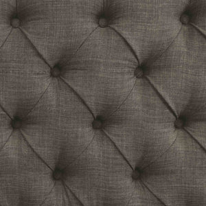 English Elm Rustic Wingback Side Chair Set - Button Tufted With Nailhead Trim, Antique Black & Gray Finish B2741P408898-GIGA