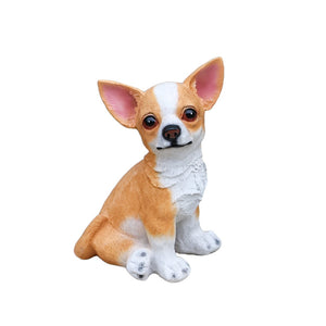 English Elm Sitting Corgi Resin Planter Sculpture Whimsical Porch Garden Decor with Succulent Cavity W5398P464244