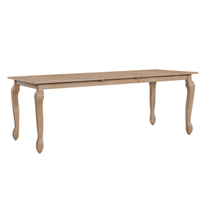 English Elm Christopher Knight Home® - EXT. EXT. DINING TABLE with French Country Cabriole Legs, Butterfly Leaf Expandable Rustic Chic 79.65" Light Natural N771P355876A
