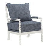 OSP Home Furnishings Kaylee Spindle Chair Indigo