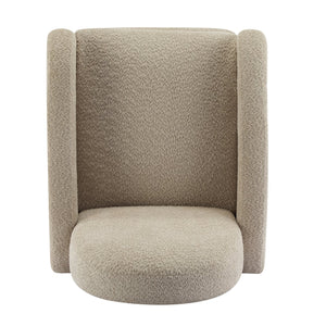 English Elm Christopher Knight Home® - 360 Swivel and Glider Recliner Chair with Boucle Upholstery, Solid Wood Base, Smooth Rocking Comfort Almond N771P207029V